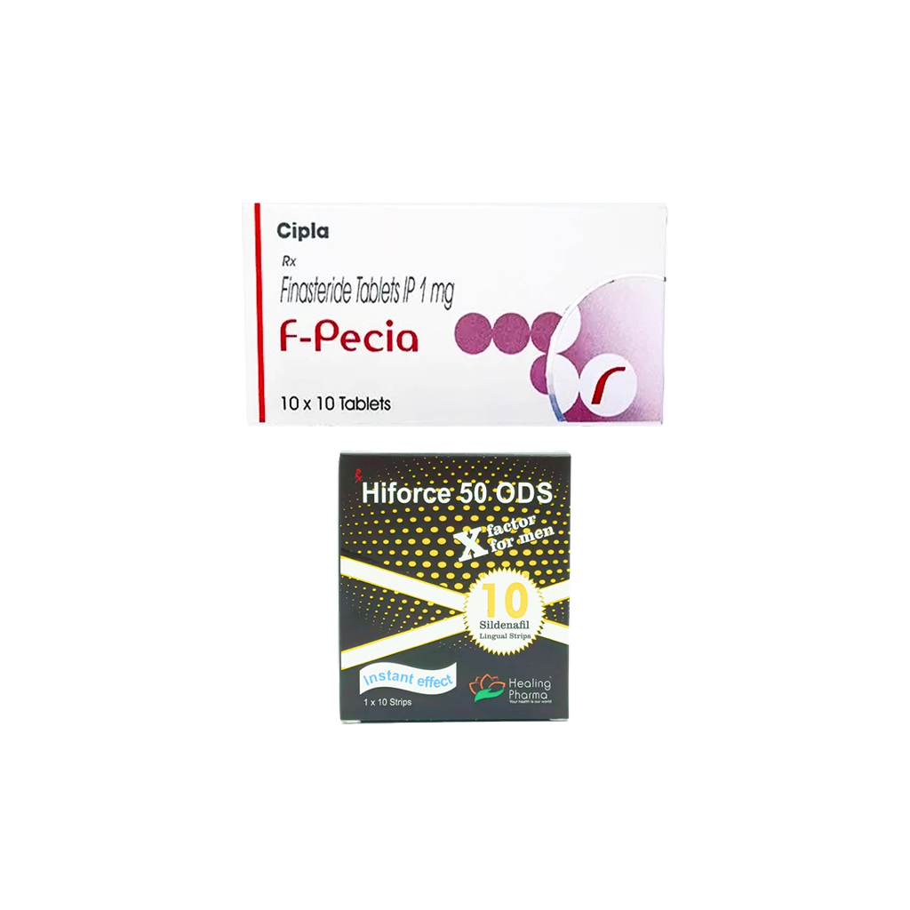 에프페시아 + 하이포스 50 ODS ( Finasteride 피나스테리드 1mg + 실데나필 Sildenafil 50mg)