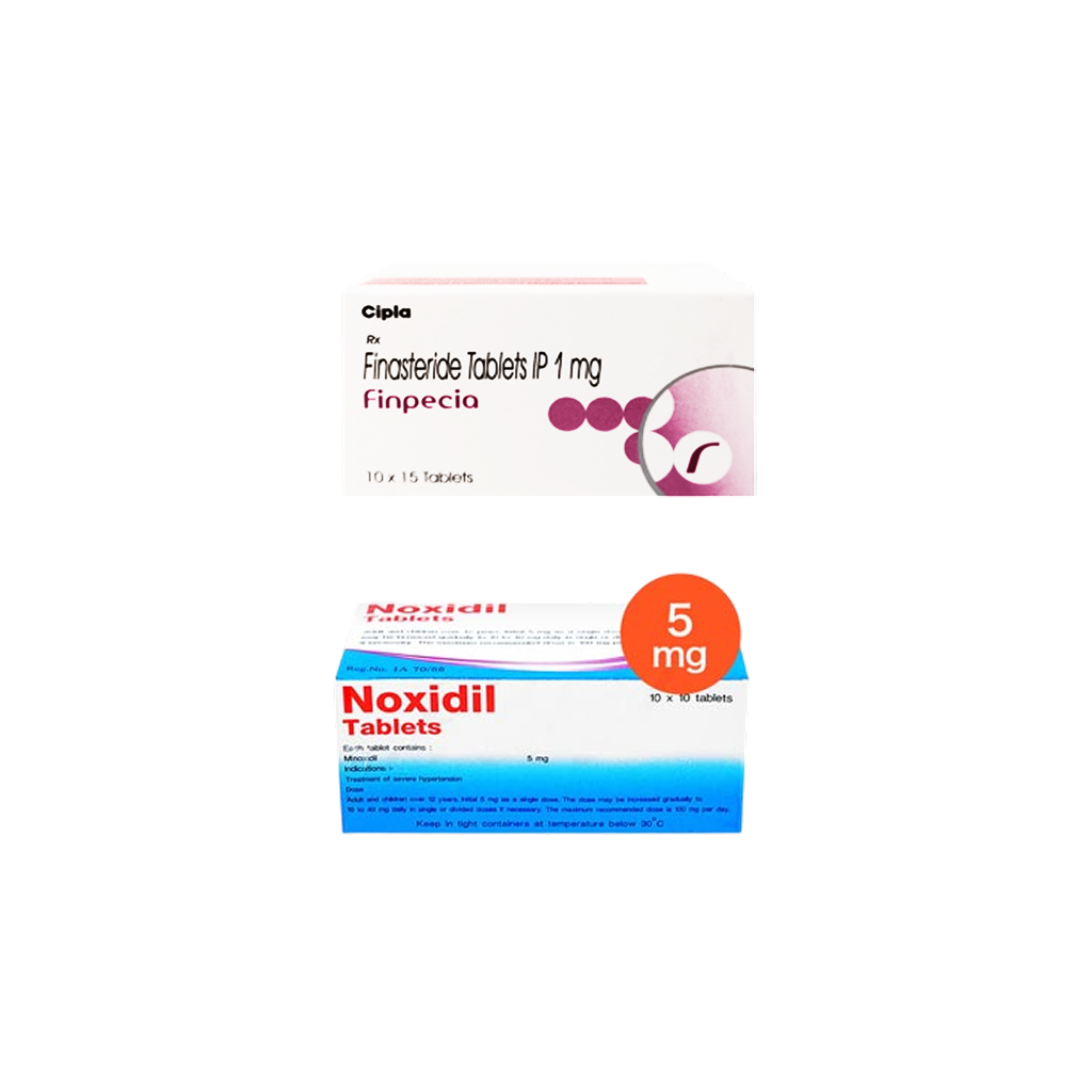 핀페시아 300정 + 녹시딜 5mg 300정 (피나스테리드 Finasteride 1mg + 미녹시딜 Minoxidil 5mg)
