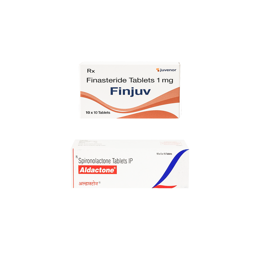 핀주브 500정+ 알닥톤 750정aldactone 25mg (피나스테리드 Finasteride 1mg + 스피로노락톤 spironolactone 25mg)