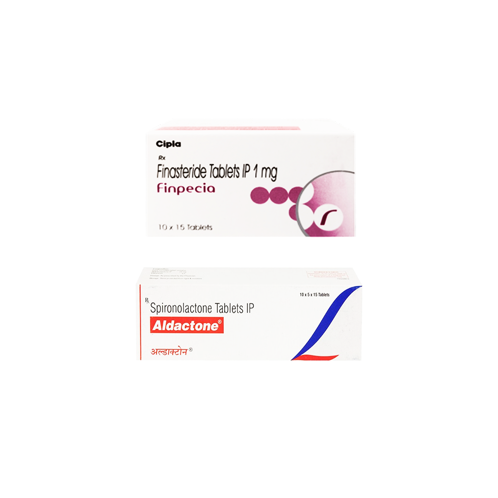 핀페시아450정 + 알닥톤 750정aldactone 25mg (피나스테리드 Finasteride 1mg + 스피로노락톤 spironolactone 25mg)