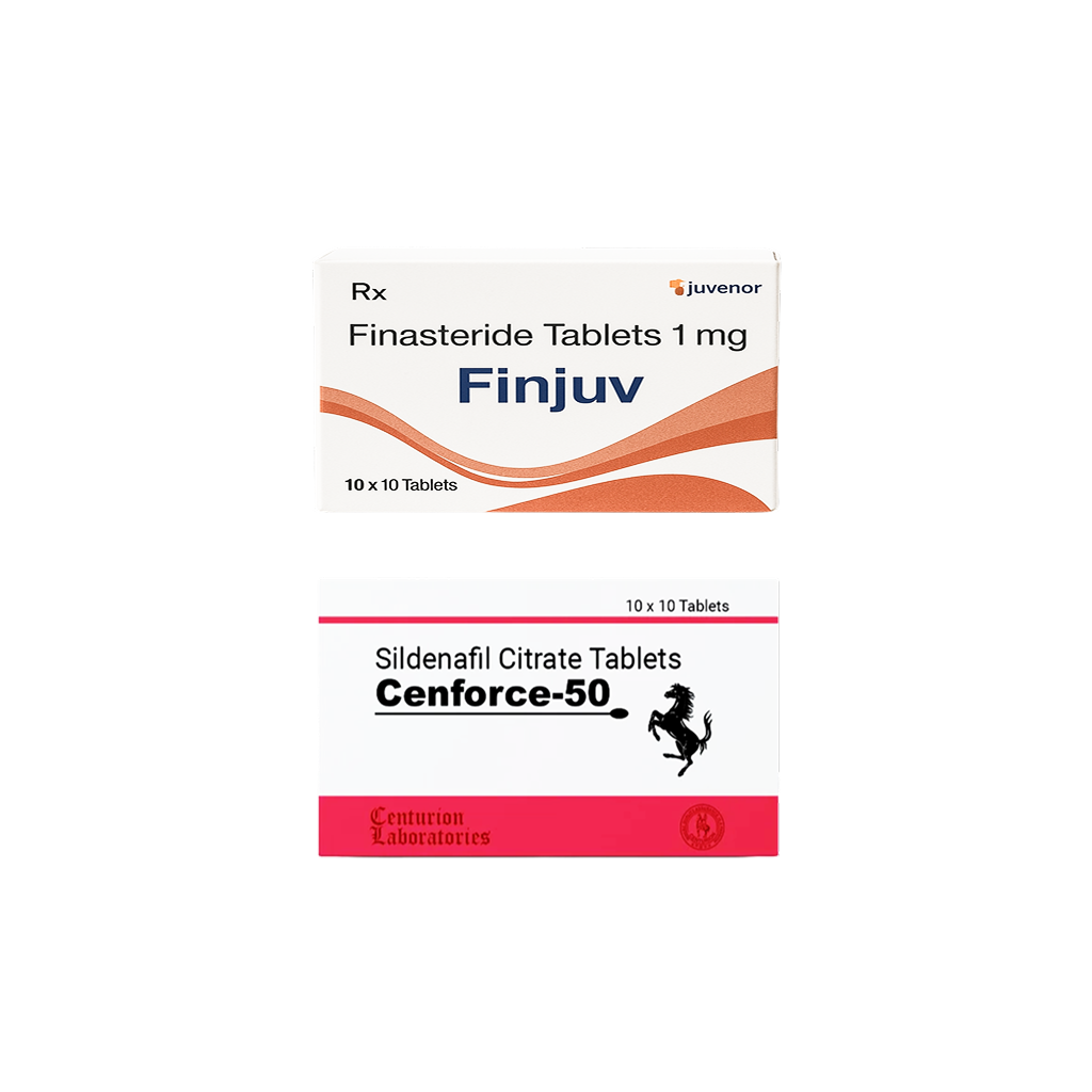 핀주브 100정 + 센포스 50mg 20정