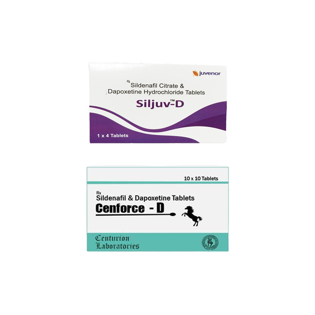 센포스D 50정 + 실주브D 40정 (구연산 실데나필 Sildenafil Citrate 100mg + 다폭세틴 Dapoxetine 60mg)