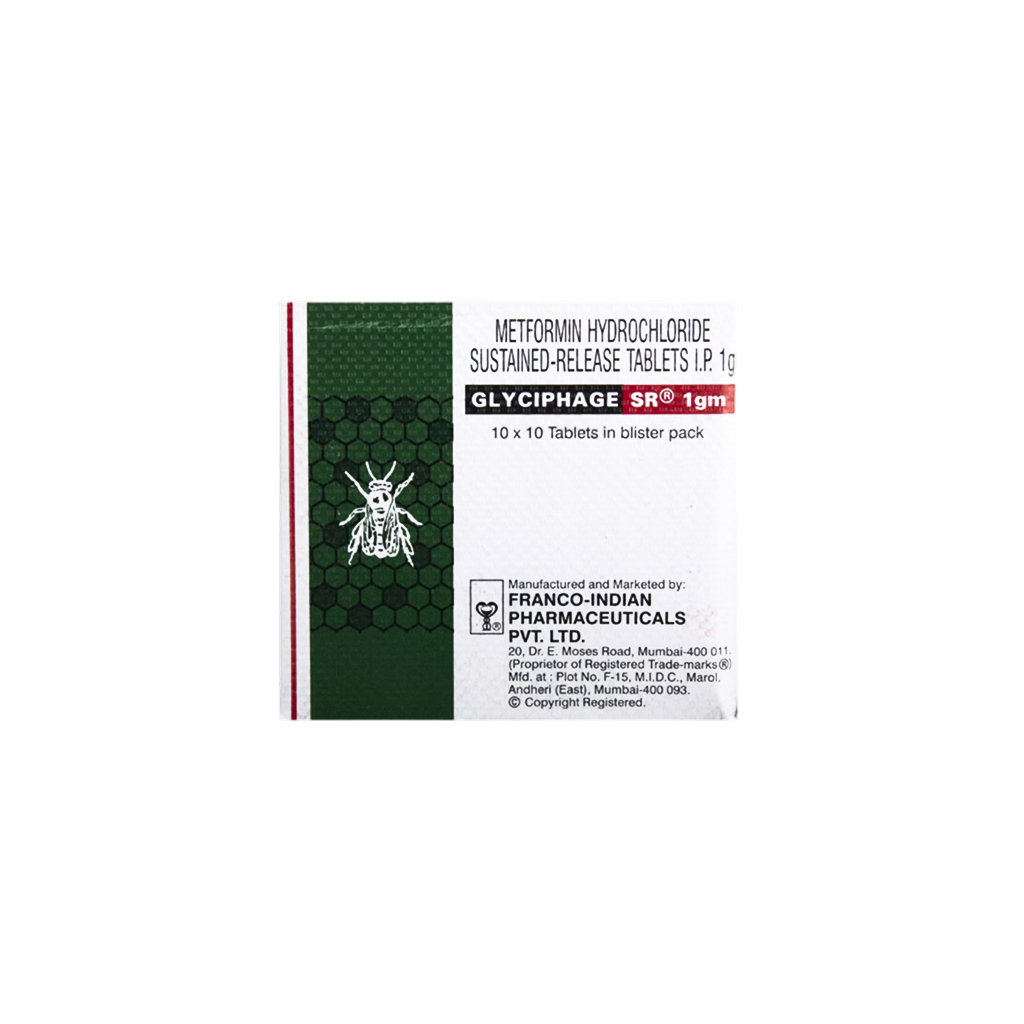 글리시파지 SR 1000mg (메트포르민 Metformin Hydrochloride 1000mg)