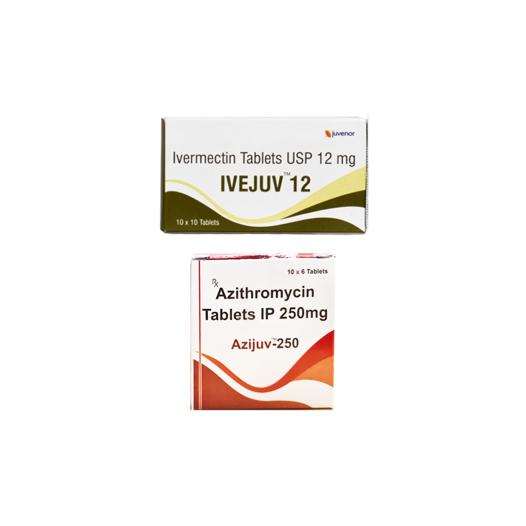 이베주브 + 아지주브 ( 이버멕틴 + 아지트로마이신 12mg 250mg )