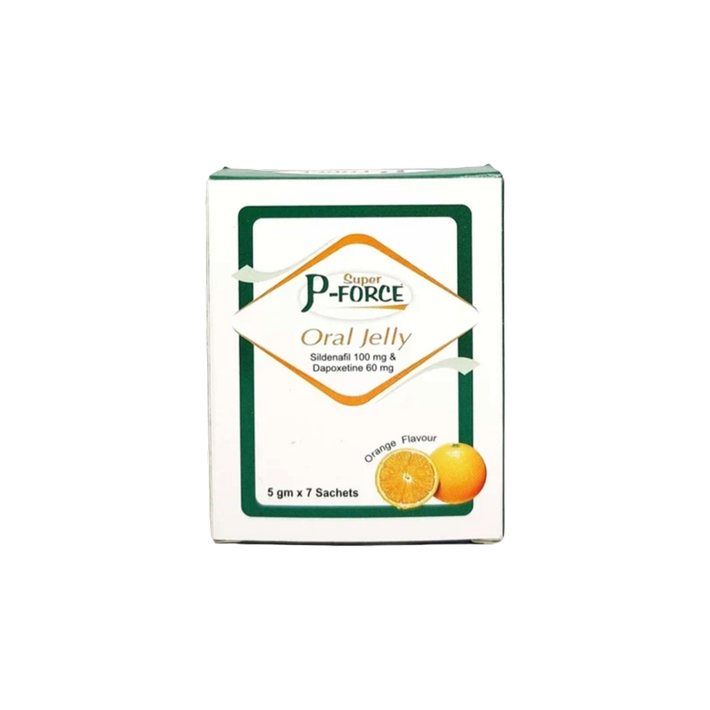 슈퍼 P포스 오랄 젤리 (구연산 실데나필 Sildenafil Citrate 100mg + 다폭세틴 Dapoxetine 60mg)