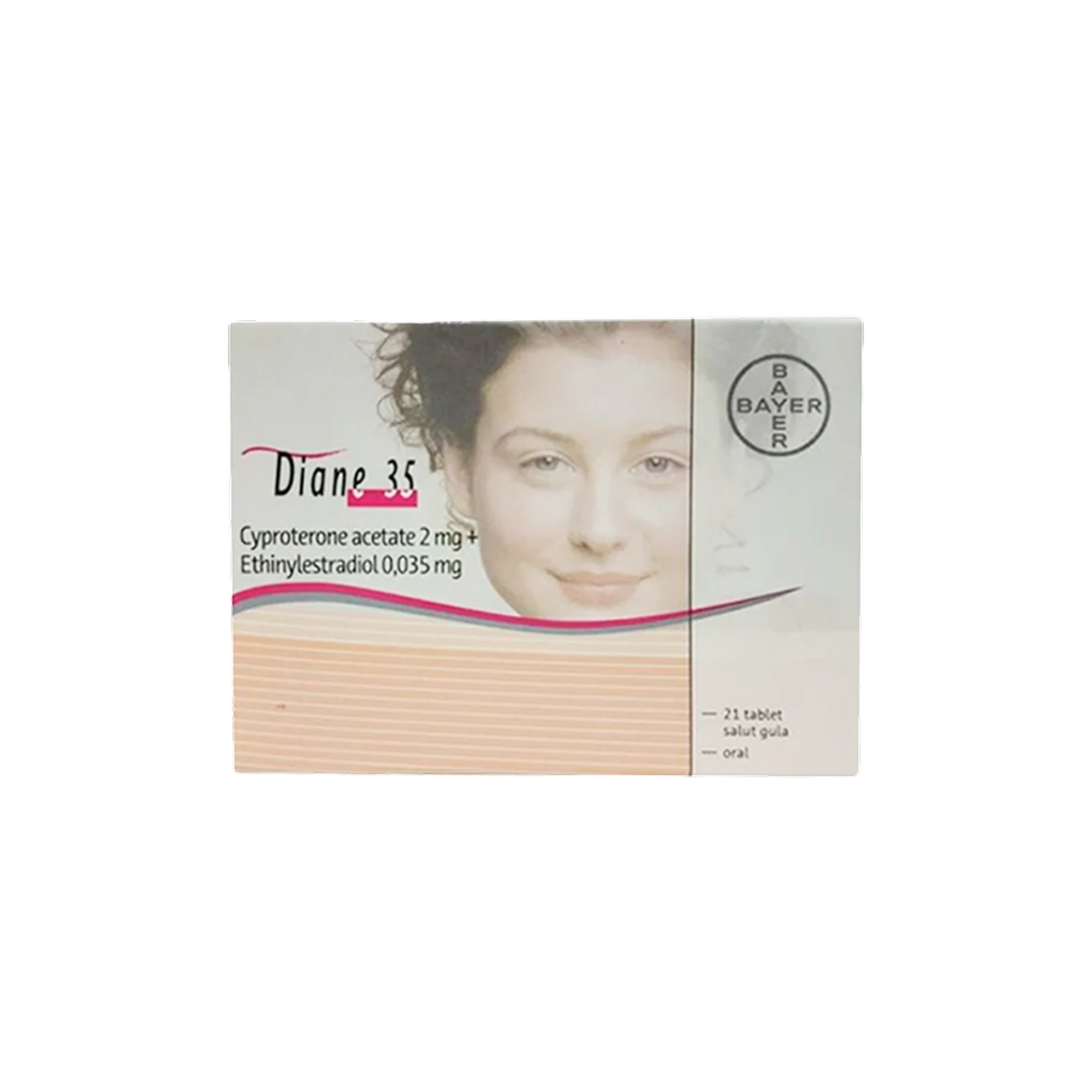 다이아나 35 ( 시프로테론 + 에치닐에스트라디올 Cyproterone + Ethinyl Estradiol 2mg + 0.035mg )