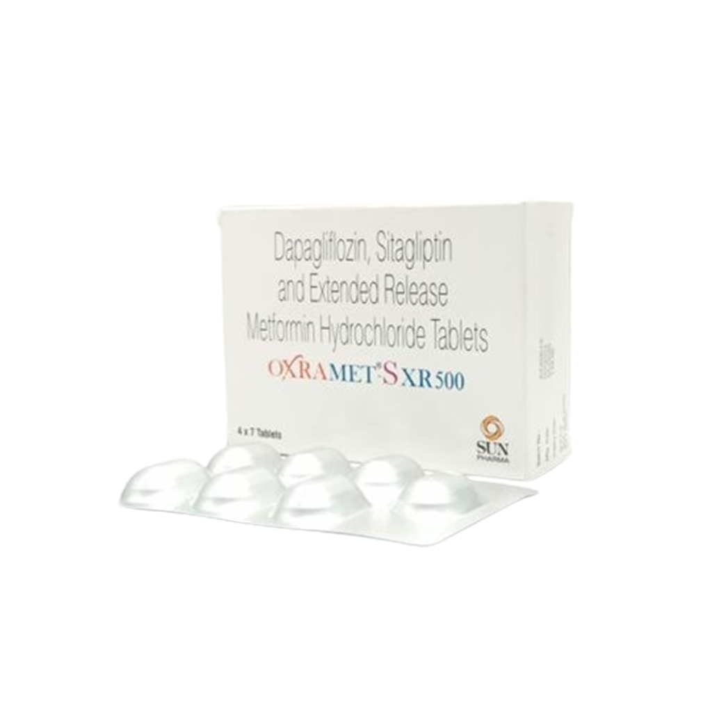 옥스라메트 S XR 500 (다파글리플로진 Dapagliflozin 10mg + 시타글립틴 Sitagliptin 100mg + 메트포르민 Metformin 500mg)